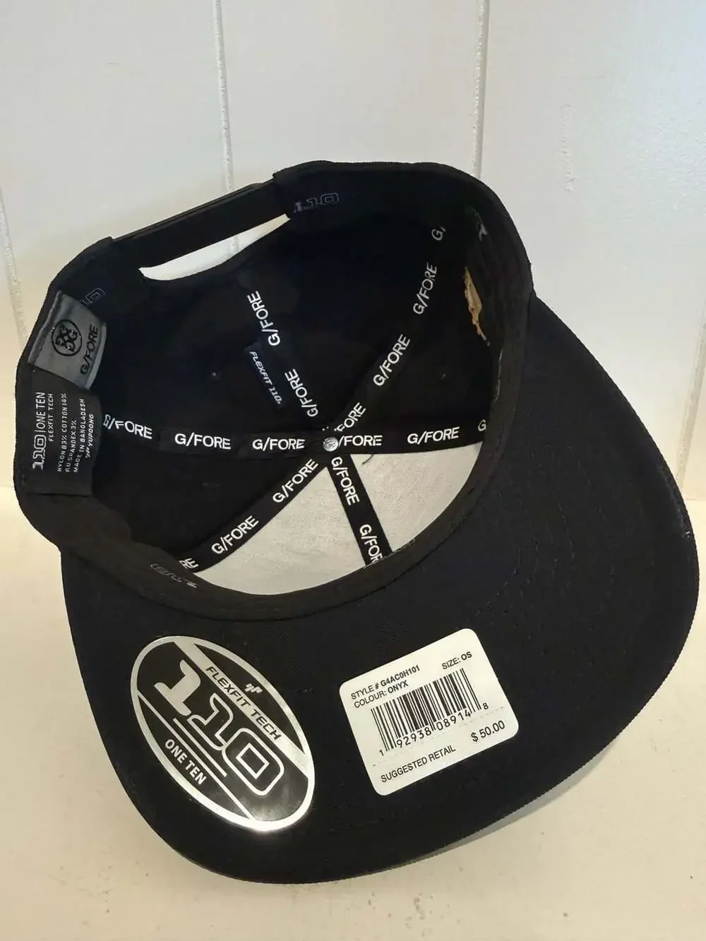 NWT G/FORE Factory Embroidered Snapback Hat - Onyx_4